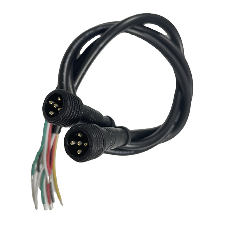 LED Waterproof Male&Female Plug Connect Cable Harness