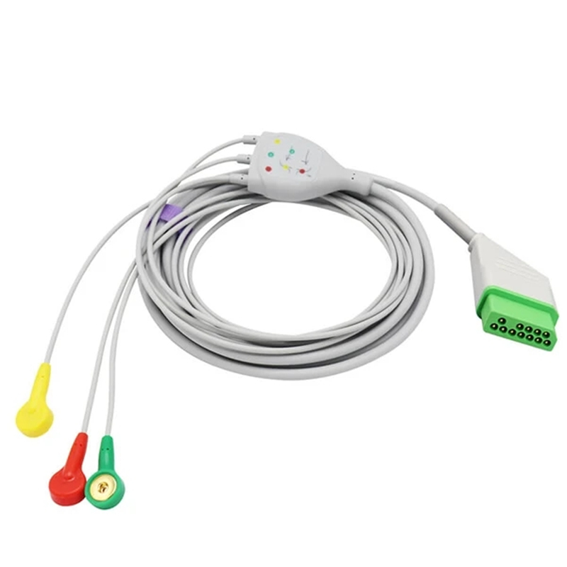 Nihon Kohden Compatible One-piece ECG Lead Cable 12Pin
