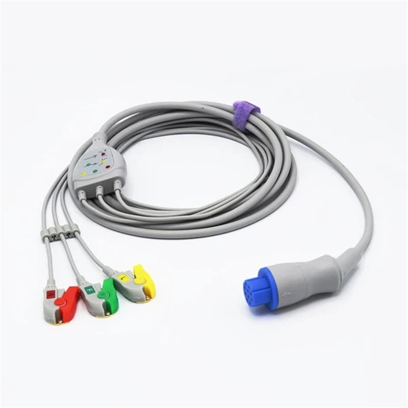 Datex Ohmeda Compatible One-piece ECG Cable 10Pin Connector
