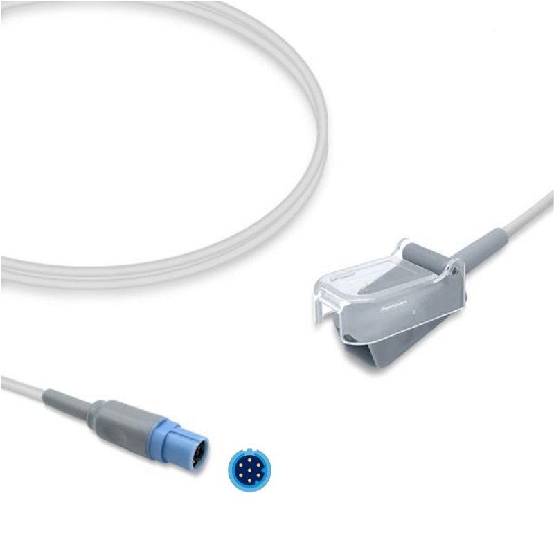 Draeger 7-Pin SpO2 Extension Connect Cable with Masimo LNCS Adapter MS17522, SA-DR03-LS