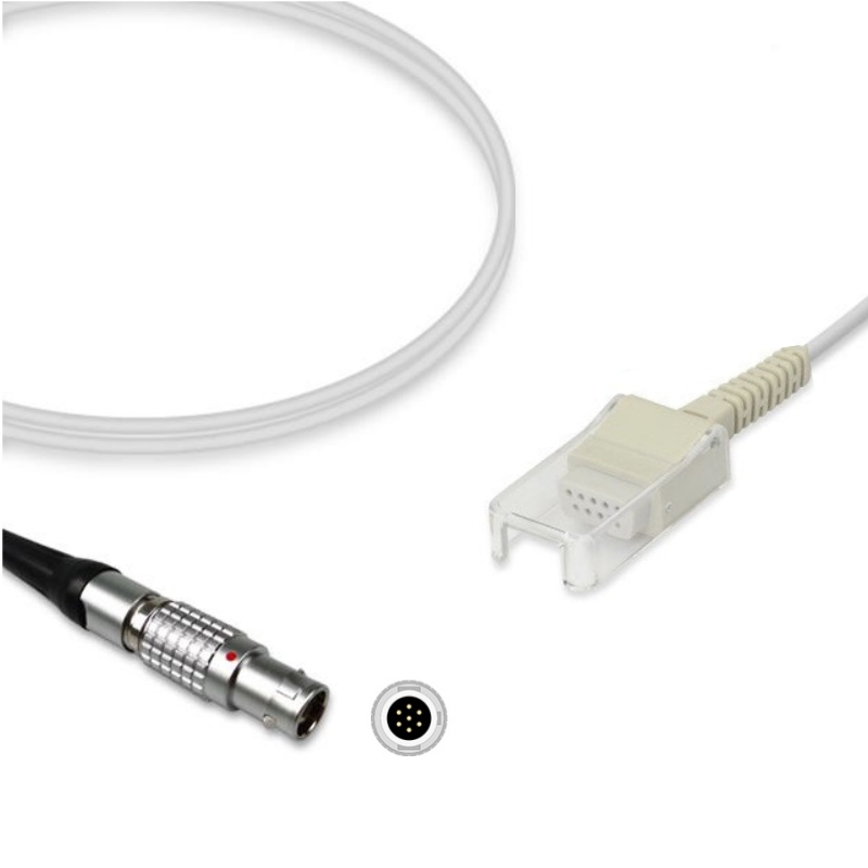 Invivo 9383 Compatible SpO2 Extension Cable Connect Adapter, Lemo 7-Pin, SA-IV01-ND