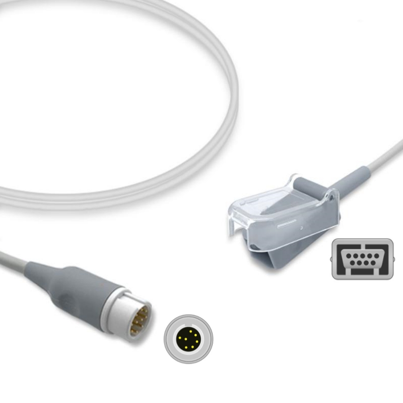 Mindray 7-Pin SpO2 Extension Cable Adapter 0010-30-42738, 115-023135-00 Compatible, Masimo Technology, SA-MR07-LS
