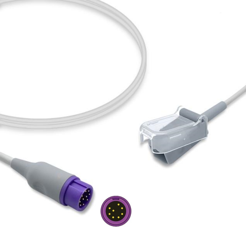 Mindray Datascope 8-Pin SpO2 Extension Cable Adapter 582A, 115-020768-00, 040-000332-00 Compatible, SA-MR08-LS