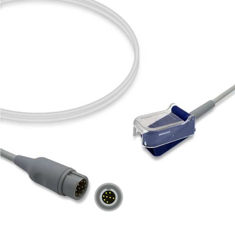 Mindray Datascope 8-Pin SpO2 Extension Cable 0010-20-42712, 572A Compatible, Oximax Technology , SA-MR09-XD