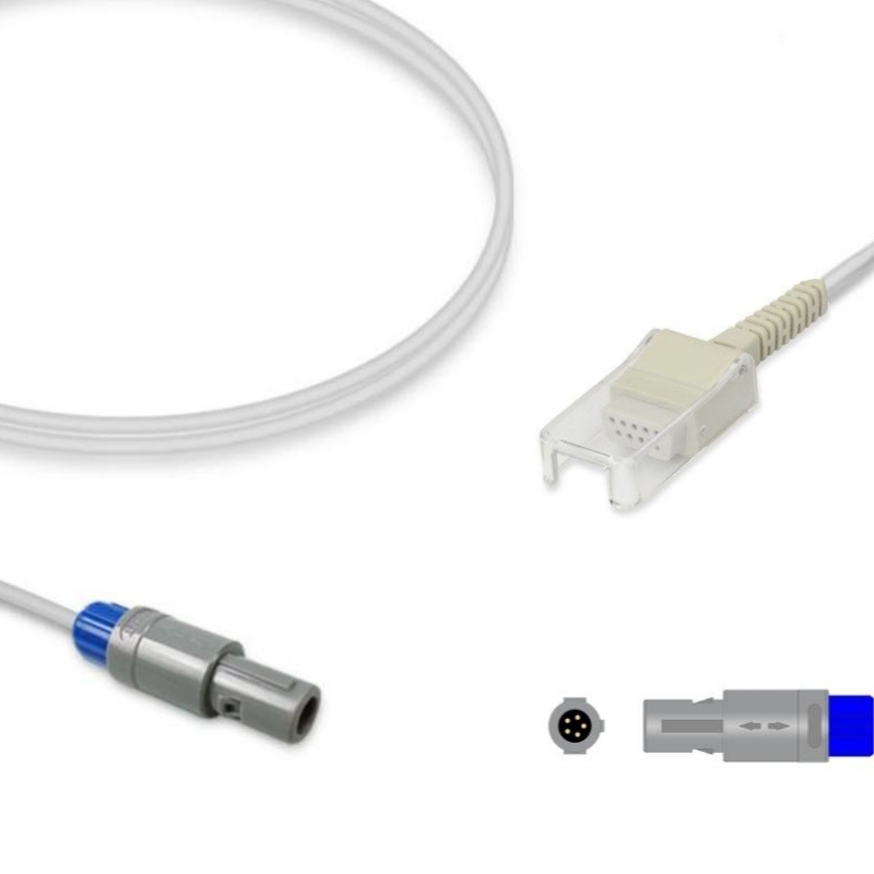 Goldway 5-Pin Compatible SpO2 Extension Adapter Cable, 5-Pin Plug, SA-GD02-ND