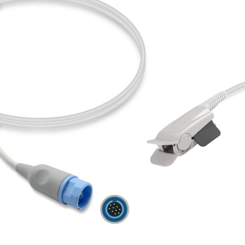 Nihon Kohden TL-101S Compatible SpO2 Sensor Adult Finger Clip, 10-Pin, SL-NK02-AC