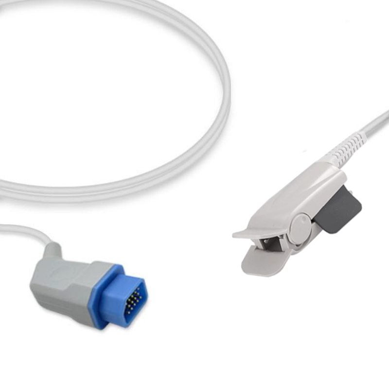 Nihon Kohden 14-Pin Compatible SpO2 Sensor Probe Adult Finger, SL-NK03-AC
