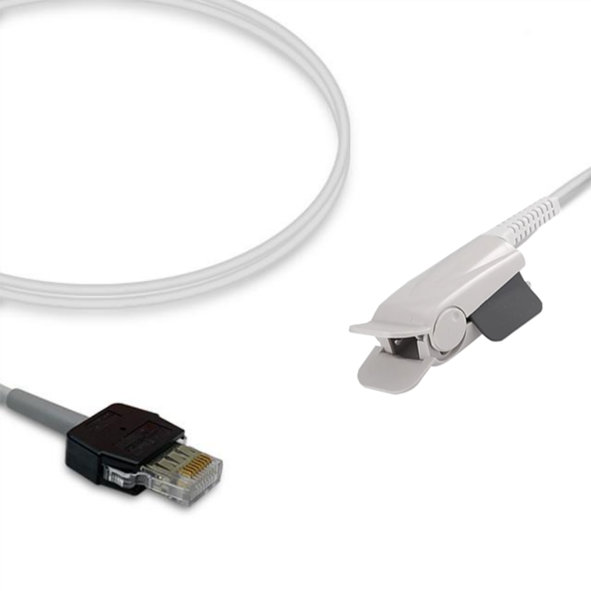 Mediaid Compatible SpO2 Sensor Probe Adult Finger Clip, 3 Meters Cable