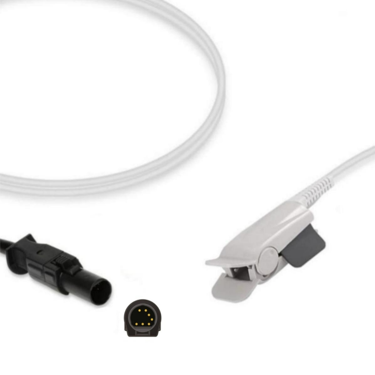 Spacelabs SpO2 Sensor Probe Adult 90651A-08 Compatible, 7-Pin Connector, SL-SP01-AC
