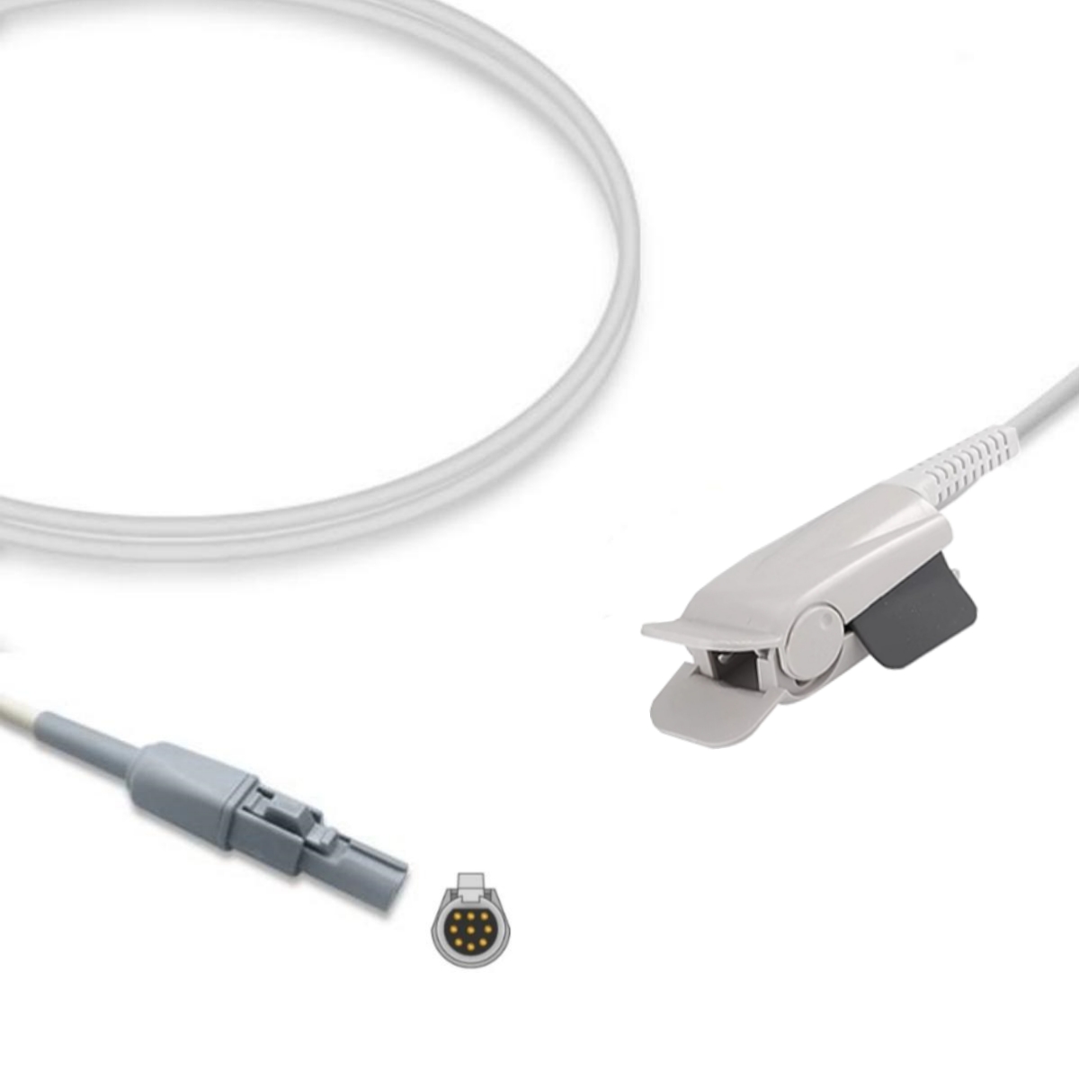 Spacelabs Compatible SpO2 Sensor Probe Adult Finger Clip 9-Pin