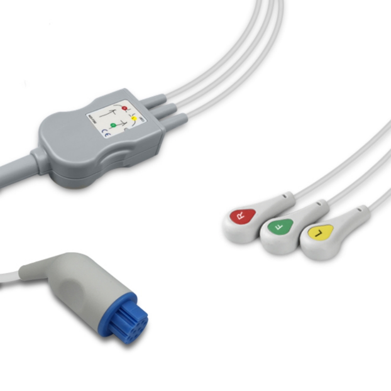 Artema S&W One-piece ECG Cable 5-Lead Snap IEC, EC-AR01-3SI