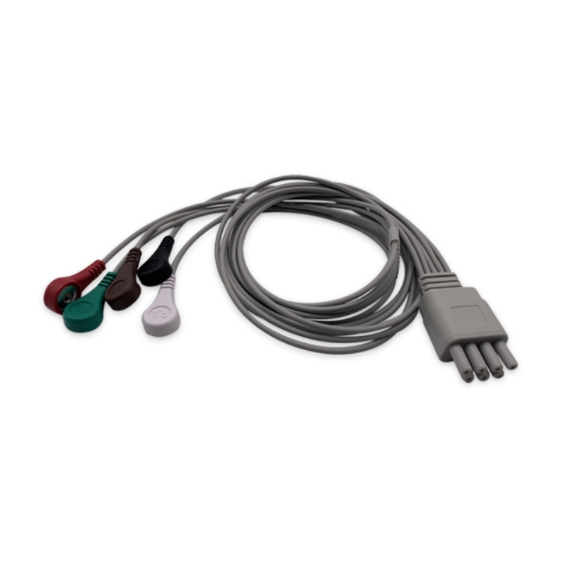 Colin ECG 5-Lead Wires for BP-S510, Press-Mate Compatible, EL-CL01-5SA