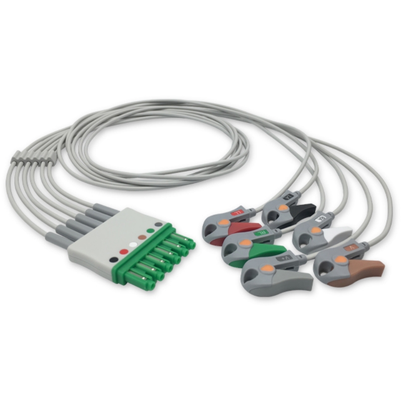 Draeger 6-Lead ECG Leadwire MS16547, MP03406 Compatible, EL-DR01-6GA