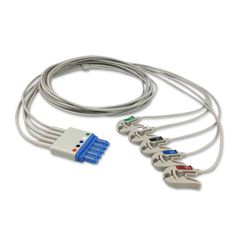 Draeger 6623834 6644608 Compatible ECG Lead Wires, EL-DR03-5GA