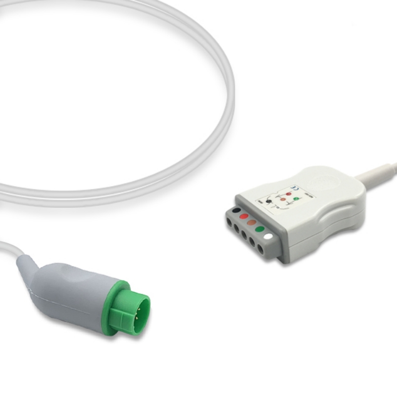 DRE Infinium Kontron Compatible ECG Trunk Cable Adapter 5-Lead DIN, ET-IF02-5DN