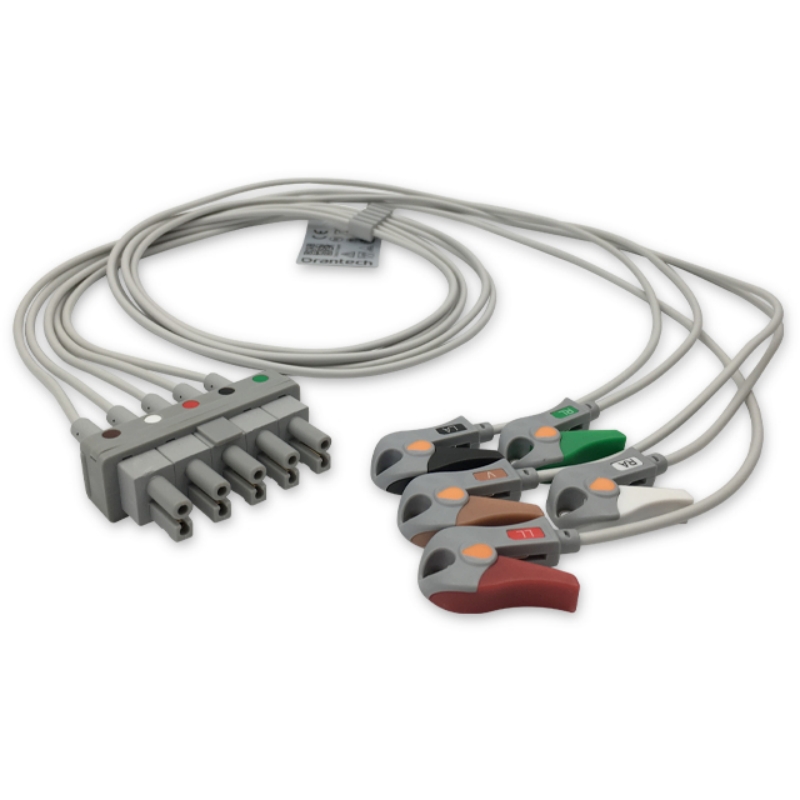 Fukuda Denshi CMO-07FT-5NAB Compatible ECG Leadwires, EL-FD02-5GA