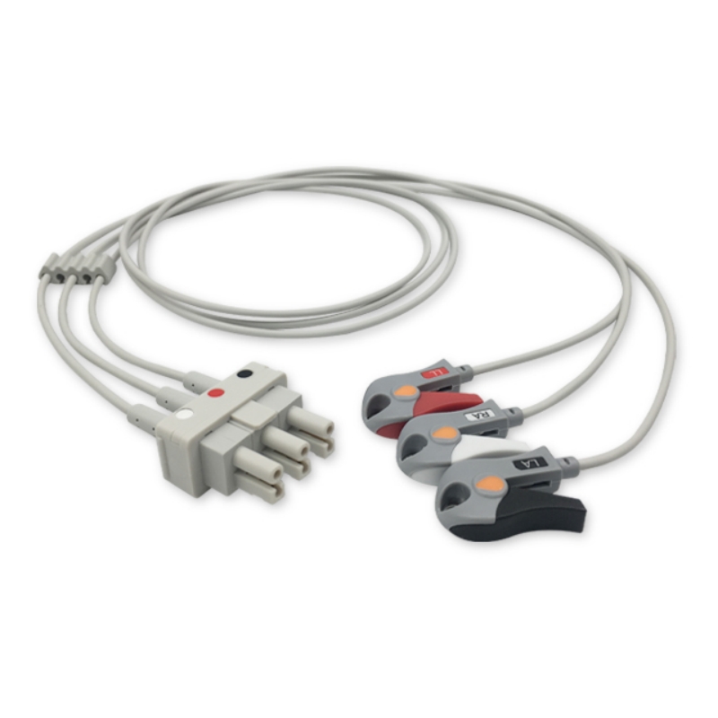 Fukuda Denshi CMO-07FT-3NAB Compatible ECG Leadwires, EL-FD02-3GA