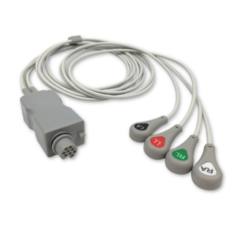 Fukuda Denshi 9D0109510 Compatible ECG Telemetry Leadwire, EH-FD01-4SA