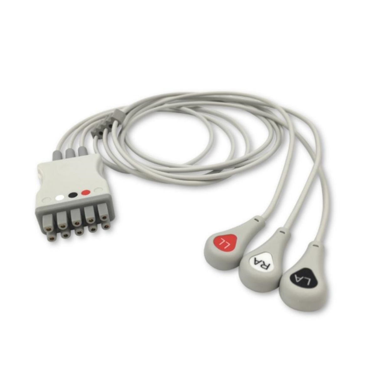 GE Healthcare Marquette 411203-001 Compatible ECG Leadwire 3-Lead Snap for Datex Ohmeda, Dinamap, EL-GE01-3SA