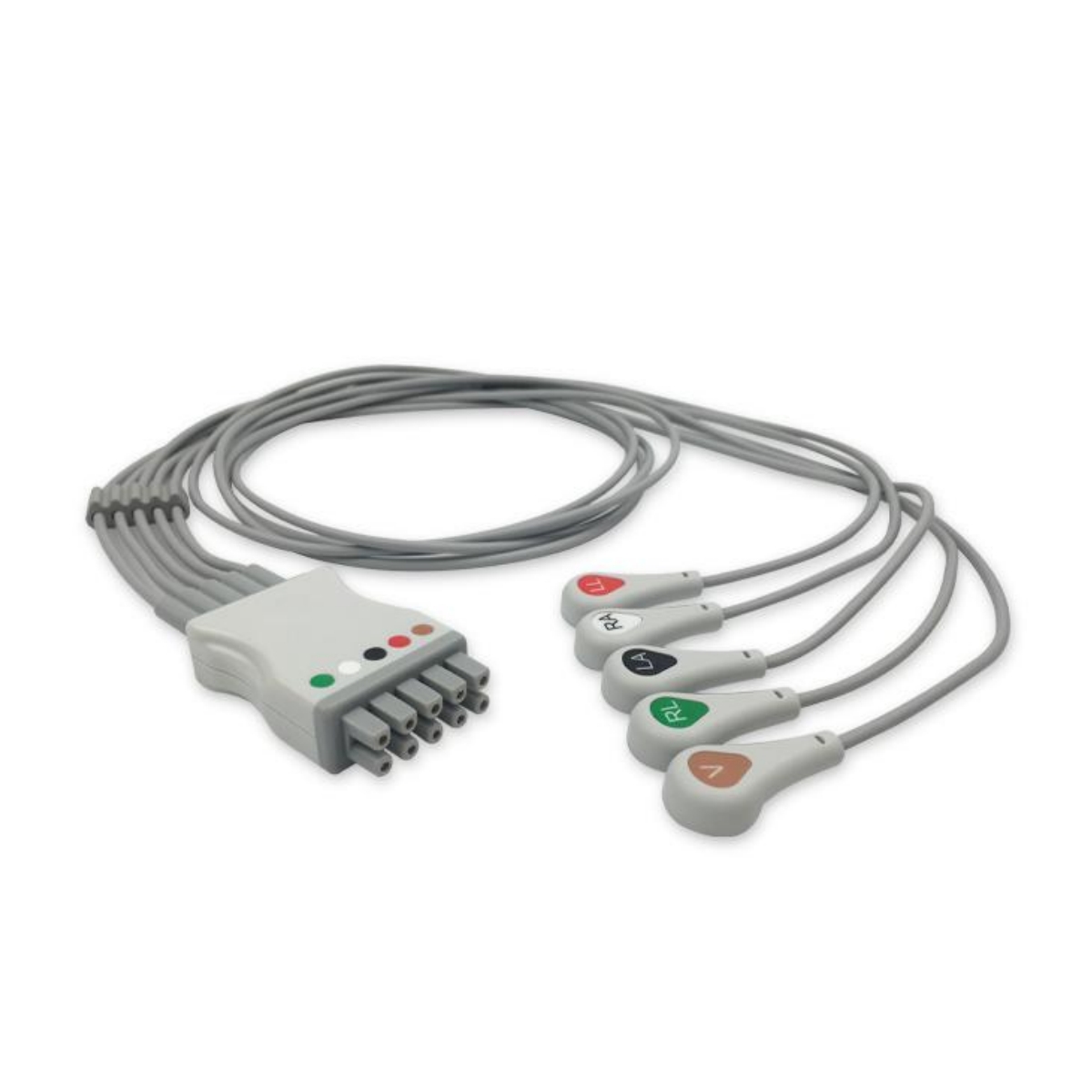 GE Healthcare Marquette 411202-001 Compatible ECG Leadwire 5-Lead Snap for Datex Ohmeda, Dinamap, EL-GE01-5SA