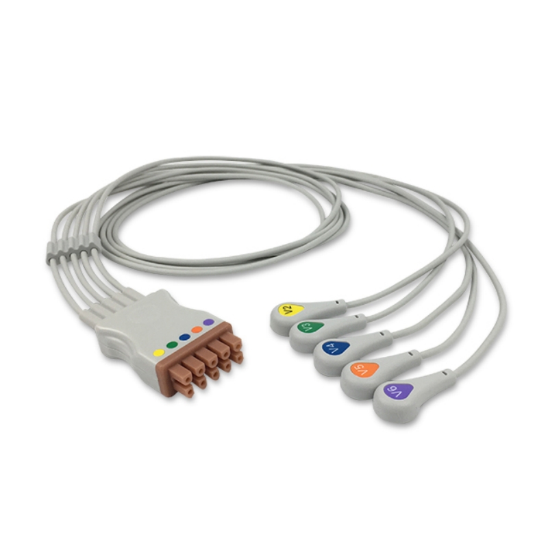 GE Healthcare Marquette 416468-001 Compatible Chest ECG Leadwire for Datex Ohmeda, Dinamap, EL-GE02-5SA