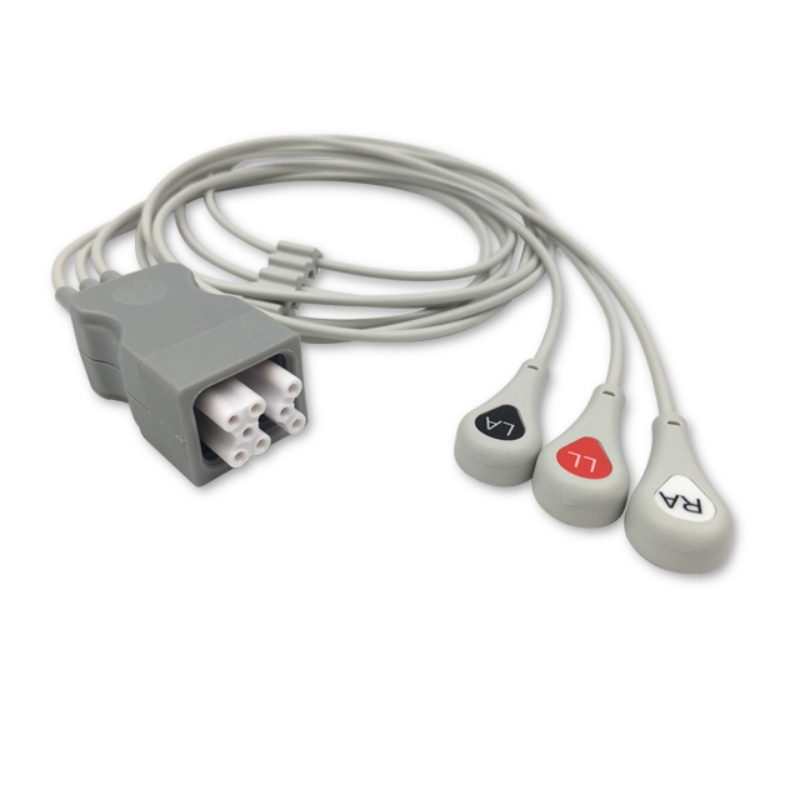 GE Marquette ECG Telemetry Leadwires 394111-014, 394111-013 Compatible for ApexPro FH, EH-GE02-3SA