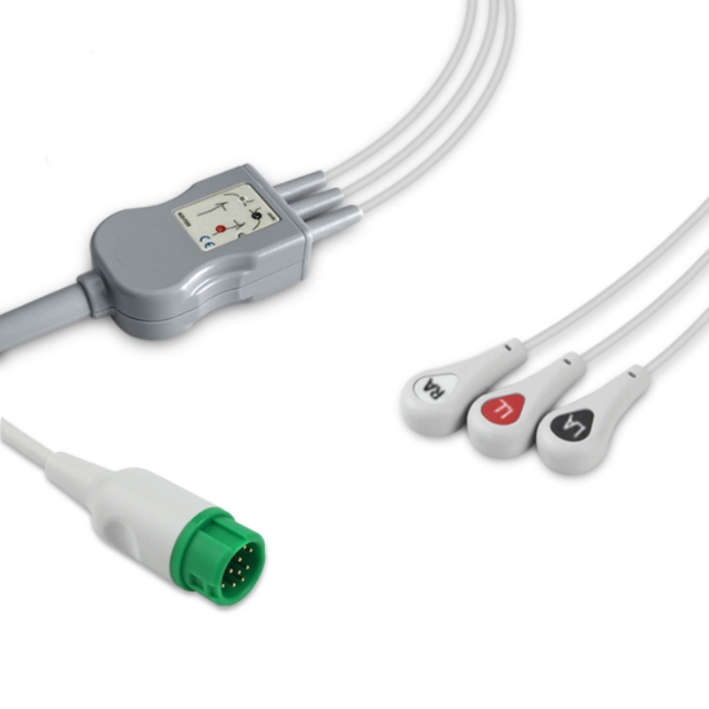Mindray Datascope ECG Cable 3-Lead EA6231B, EA6231A Compatible, EC-MR02-3SA