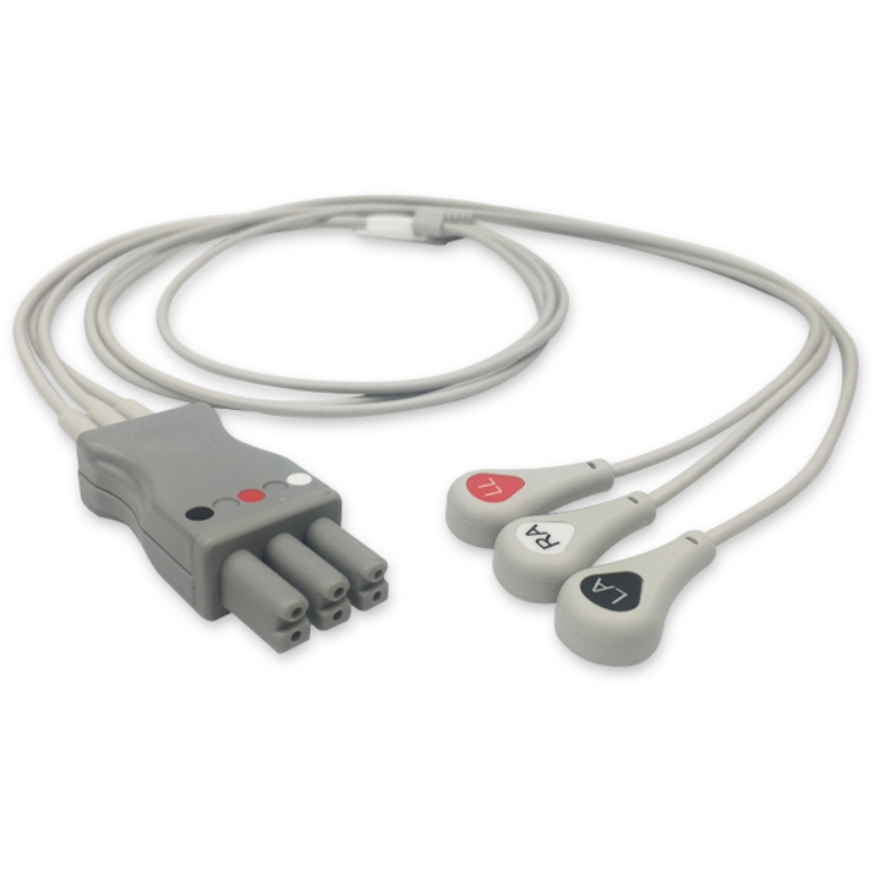 AAMI Datascope 3 Lead ECG Leadwire 0010-30-42900, 0010-30-42898 Compatible