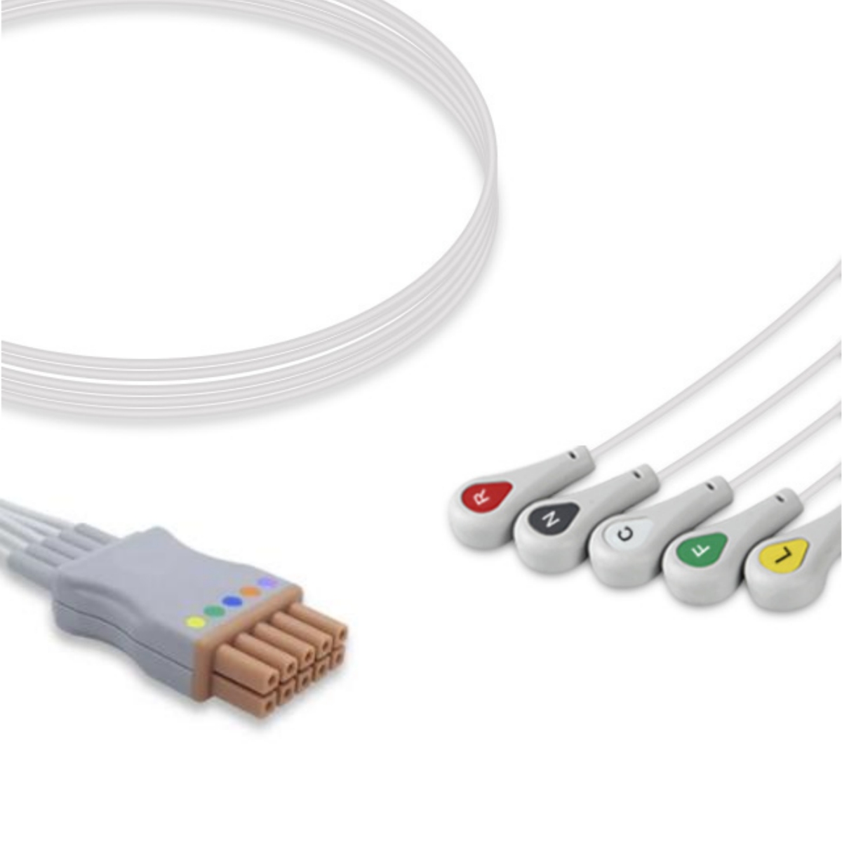 Mindray Datascope 5 Lead ECG Leadwire 0010-30-42904, EL6803A, 0010-30-43160 Compatible, EL-MR04-5SA