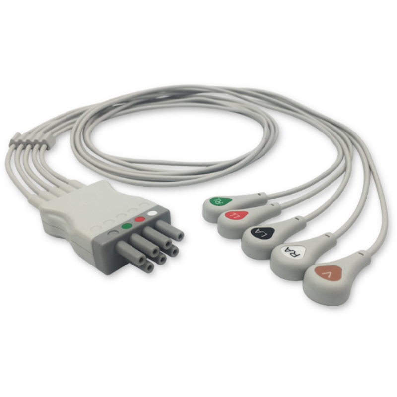 Mindray Datascope ECG Telemetry Leadwire 115-004873-00, EY6502A Compatible, EH-MR01-5SA