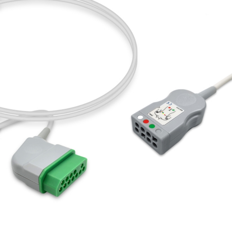 Nihon Kohden 12-Pin ECG Trunk Adapter Cable JC-906PA Compatible, ET-NK04-3TD2