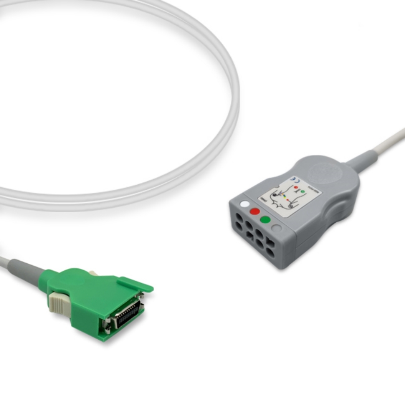 Nihon Kohden 14-Pin ECG Trunk Cable Adapter 3/6-Lead JC-103TA Compatible, ET-NK05-3TD2