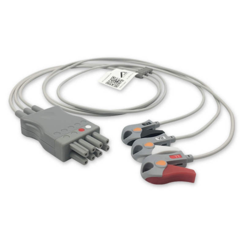 Nihon Kohden BR-903P Compatible ECG Leadwires 6-Lead for BSM, Life Scope series, EL-NK01-3GA