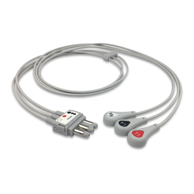Spacelabs ECG Leadwire 3-Lead Snap 700-0007-35 Compatible, EL-SP02-3SA