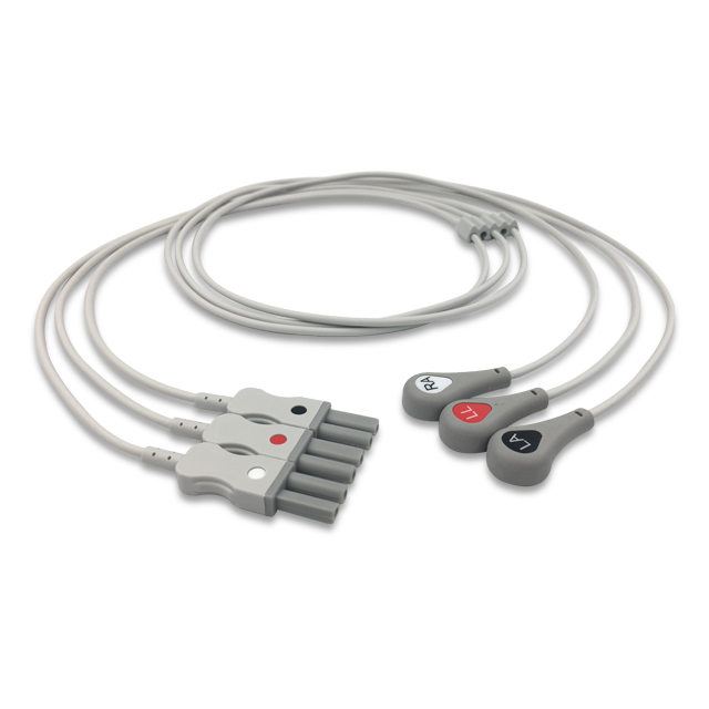 Spacelabs Tru-Link ECG Leadwire 3-Lead Snap 700-0007-00 Compatible, EL-SP03-3SA