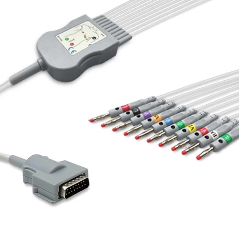 Burdick EKG 10-Lead Cable 007725, 012-0844-00 Compatible, EK-BK01-10BA