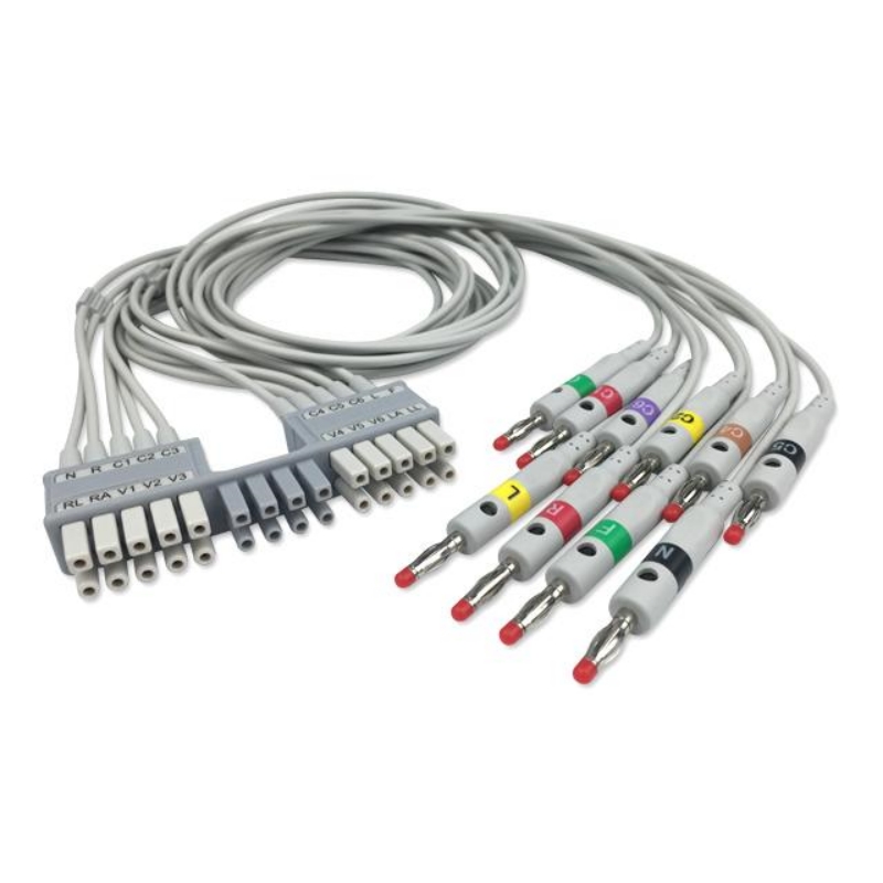 Mortara Burdick EKG Leadwire 10-Lead Banana 9293-041-50 Compatible, EKL-BK01-10BI