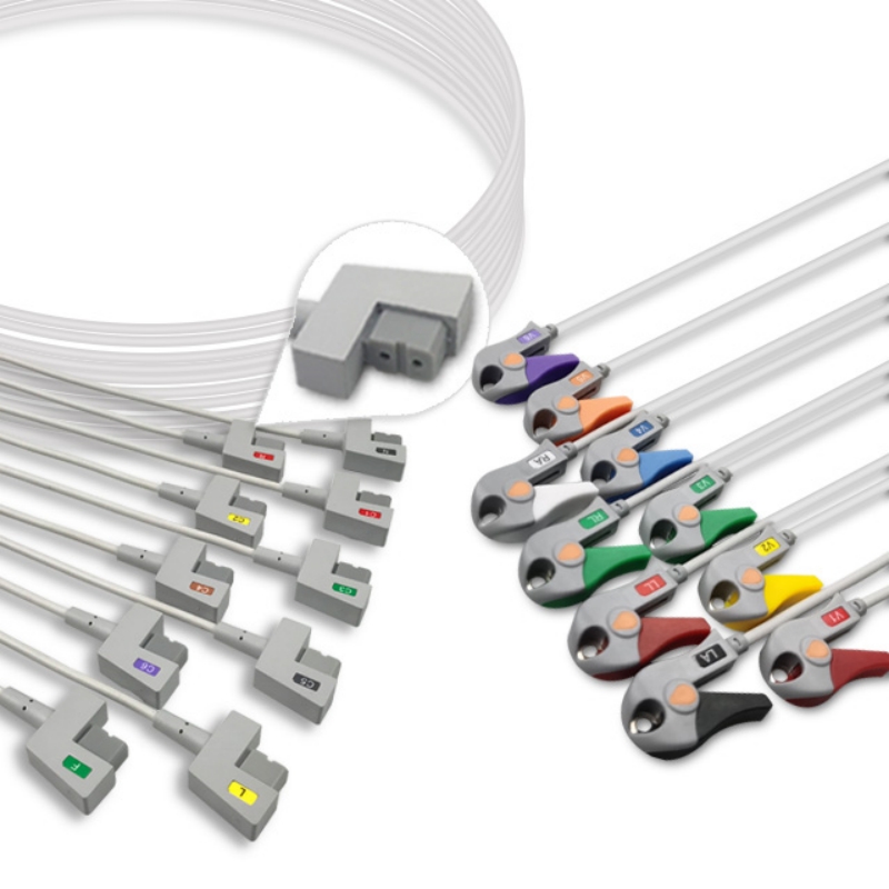Mortara Burdick EKG Leadwire 10-Lead Grabber 013-0150-00 Compatible for Premier, Quest, EKL-BK02-10GA