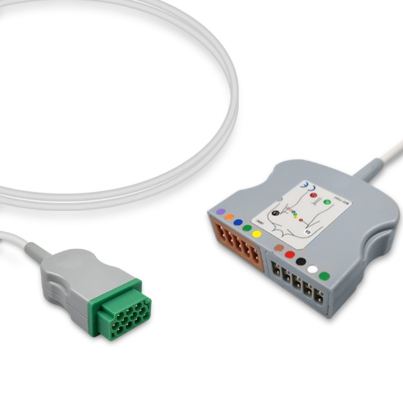 Datex Ohmeda 11-Pin EKG Trunk Cable 2017006-001 Compatible for Dinamap, Marquette, EKT-GE03-TP