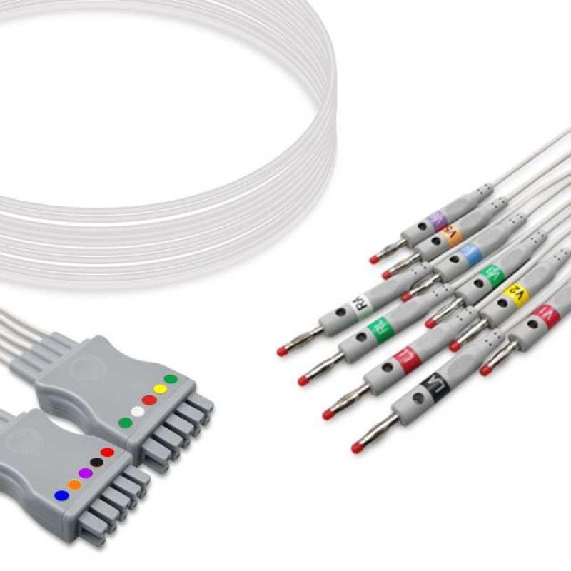 Marquette Multi-Link EKG Leadwire 10-Lead 38401816, 38401817 Compatible, EKL-GE06-10BA