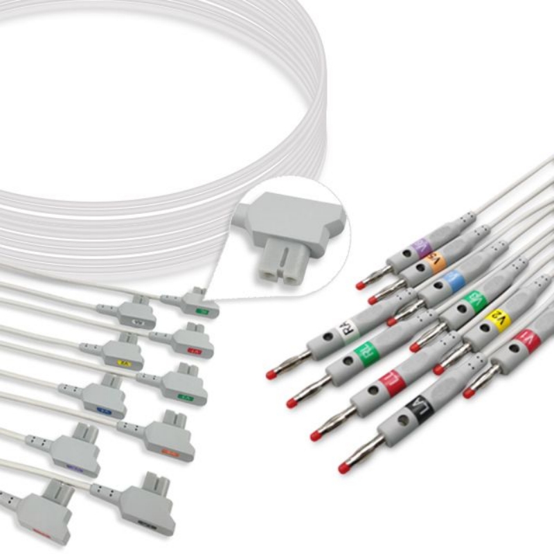 Marquette EKG Leadwire 10 Leads Banana 900177-203 Compatible, EKL-GE03-10BA