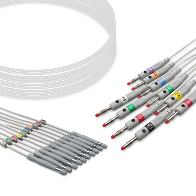 Welch Allyn EKG Leadwire 10 Leads Banana 4mm 401129, 401123 Compatible, EKL-WA01-10BA