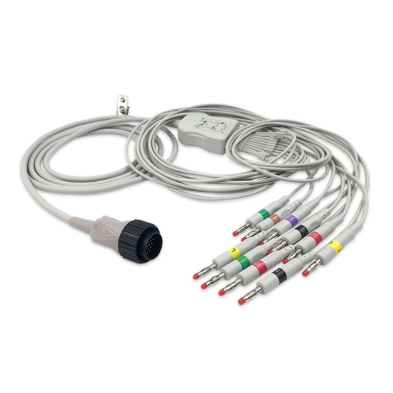 Cardioline Kenz PC-104 Compatible EKG Cable 10 Leads Banana 4mm, EK-KZ01-10BA