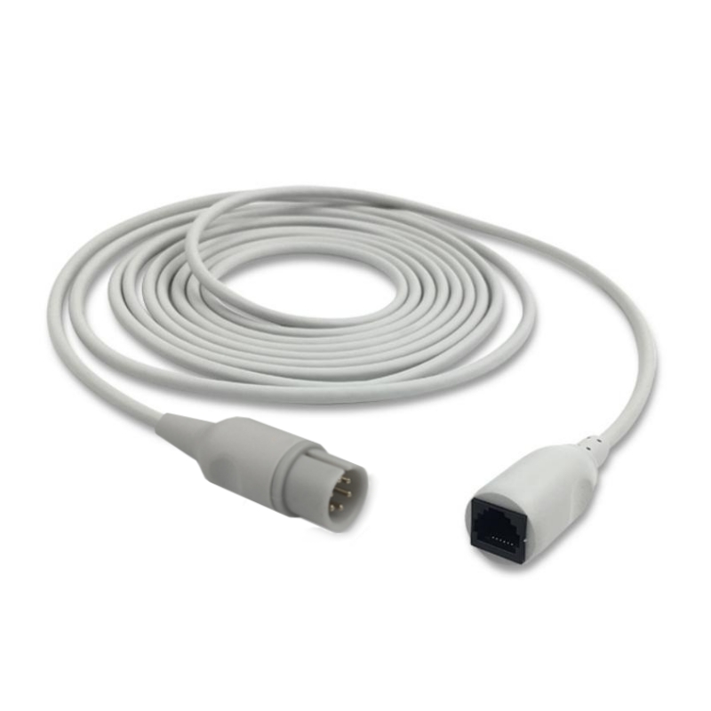 AAMI 6-Pin IBP Adapter Cable Abbott 42661-14, Datascope 001C-30-70760, Zoll 8300-0788-01 Compatible, IBA-AM01-AB