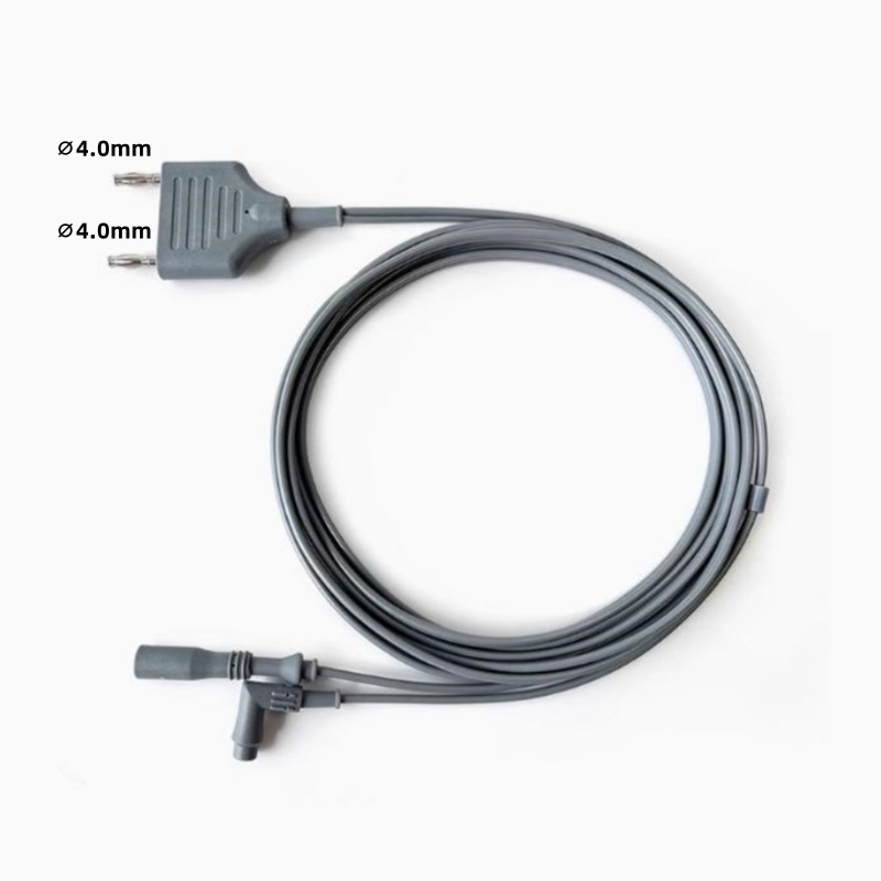 Olympus Compatible Bipolar High Frequency Cord ESU HF Cable 2-Pin Banana 4.0mm, HF-B428-I40