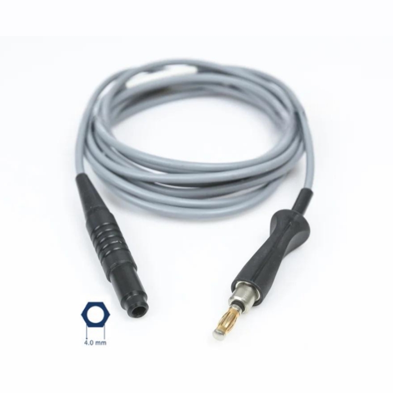 Karl Storz 26005M Compatible ESU HF Cord Cable Monopolar Banana 5mm for Clickline 4mm Connector, HF-1B5-C40