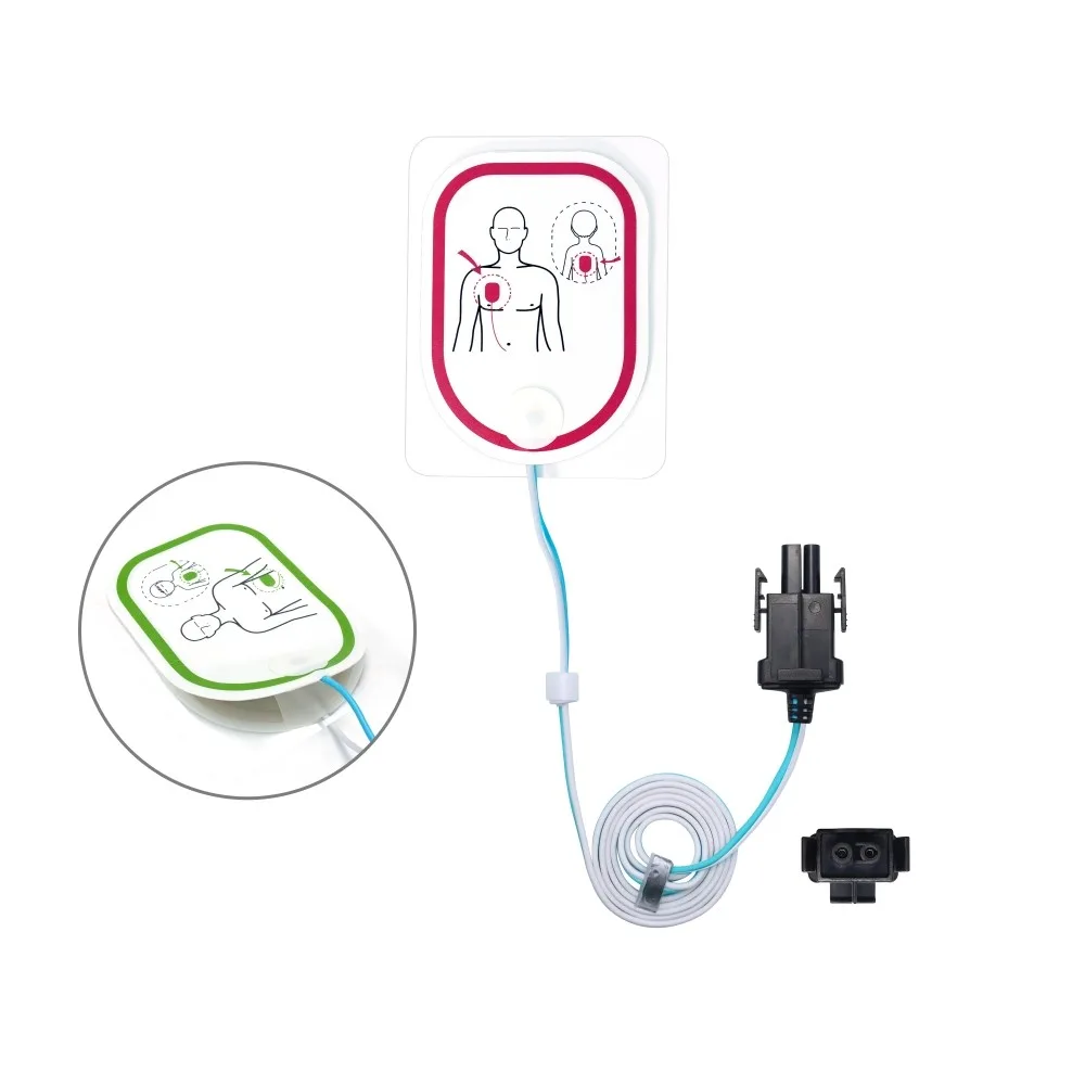 Nihon Kohden Compatible Disposable AED Electrodes Defibrillation Defibrillator Pads