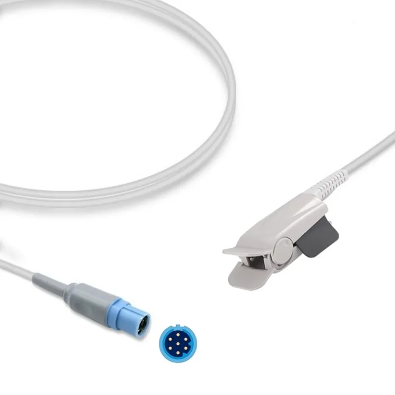Draeger Directly SpO2 Sensor Probe Adult Finger Clip Masimo 7-PIN Compatible
