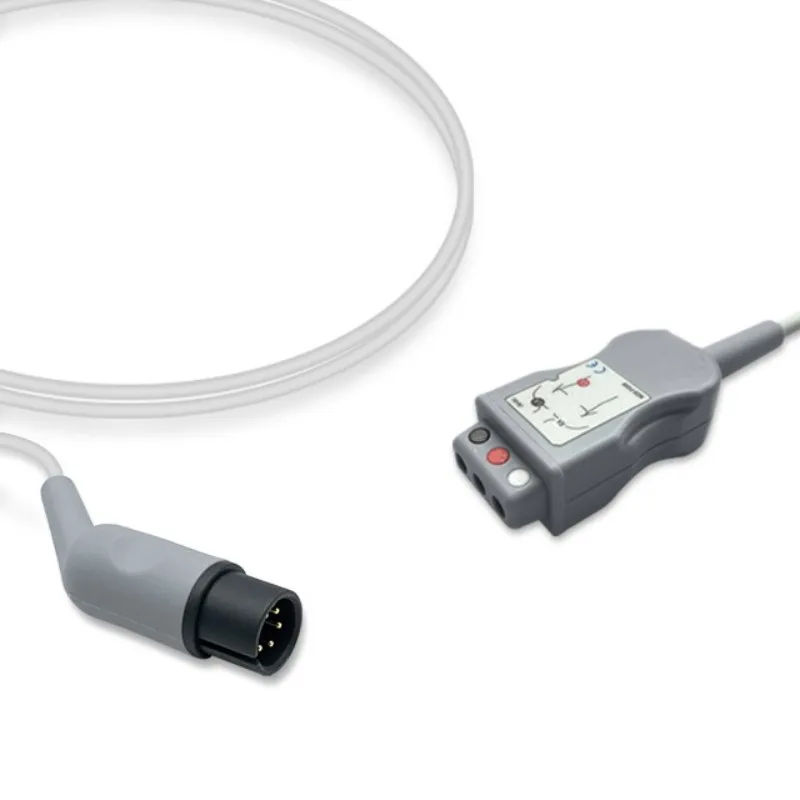 AAMI 6-PIN ECG Trunk Connect Cable Adapter 5-Lead DIN Compatible