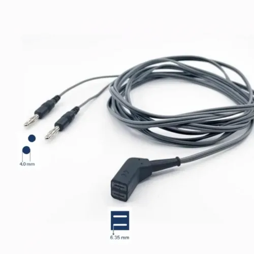 Bipolar ESU HF Connect Cable Cord 4MM Connector Use with Aesculap Forceps Instrument